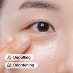 Application of Caffeine Solution 5% + EGCG to the undereye area